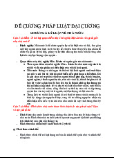 Đề cương Pháp luật đại cương 1: Lý luận về Nhà nước và Hình thức Nhà nước | Pháp luật đại cương | Học viện Báo chí và Tuyên truyền