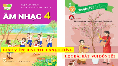 Giáo án điện tử Âm Nhạc 4 KNTT - Tiết 13  Kết Nối Tri Thức:  học bài hát: Tết là tết.