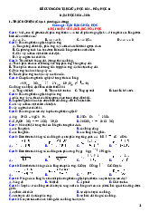 Đề cương ôn tập giữa học kì I môn Hóa học 11 năm học 2024-2025