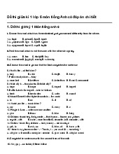 Đề thi giữa kì 1 lớp 6 môn tiếng Anh có đáp án chi tiết