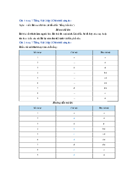 Giải VBT môn Tiếng việt 2 -  Bài 2: Thời gian biểu | Chân trời sáng tạo