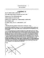 Bài tập chương 13,14,15 tự luận | Môn Kinh tế vĩ mô
