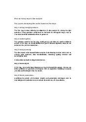 Steps in the Data Analysis Process - Phân tích thiết kế hệ thống | Đại học Sư Phạm Hà Nội