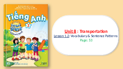 Unit 8: Lesson 1.2 | Bài giảng PowerPoint | Tiếng Anh 2 |  i-Learn Smart Start (Cả năm)