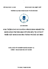Khóa luận tốt nghiệp chuyên ngành Tài chính - Ngân hàng - Lý thuyết tài chính | Trường Đại học Ngân hàng Thành phố Hồ Chí Minh