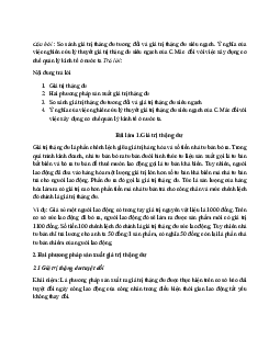 So sánh thặng dư tương đối - tuyệt đối | Đại học Sư Phạm Hà Nội