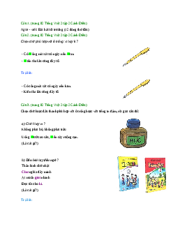 Giải SGK môn Tiếng việt 2 - Bài 10: Nghe - viết: Bài hát tới trường (5) | Cánh Diều