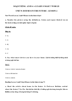 Tiếng Anh lớp 6 Unit 9 lesson 2 - Smart World