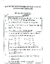 Một số đề trắc nghiệm, tự luận và số liệu thống kê môn Xác suất thống kê| Trường Đại học Ngoại Thương