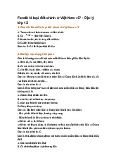 Feralit là loại đất chính ở Việt Nam vì? - Địa lý lớp 12