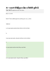 Bài trắc nghiệm kiểm tra cung cầu, co dãn, can thiệp chính phủ | Môn kinh tế vĩ mô