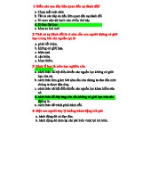 Trắc nghiệm Vi mô Chương 1 - Ôn tập những câu hỏi quan trọng