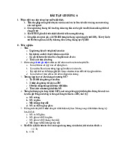 Bài tập chương 6 - Môn Kinh tế vĩ mô - Đại Học Kinh Tế - Đại học Đà Nẵng