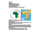 Châu Phi - Địa lý, Kinh tế, Dân cư và Tài nguyên Khoáng sản