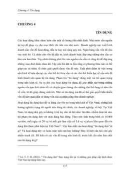 Lý thuyết Chương 4: Tín dụng