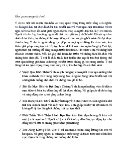 Soạn bài tầm quan trọng của ý chí