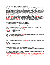 Đề ôn dịch tễ học | Đại học Y dược thành phố Hồ Chí Minh