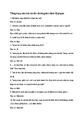 Tổng hợp 500+ câu hỏi ôn thi đường lên đỉnh Olympia có đáp án