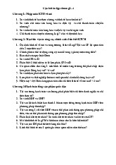 Câu hỏi ôn tập chương 1-4 môn Kinh tế vĩ mô  | Học viện Tài chính