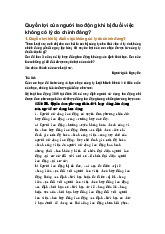 Quyền lợi của người lao động khi bị đuổi việc không có lý do chính đáng?
