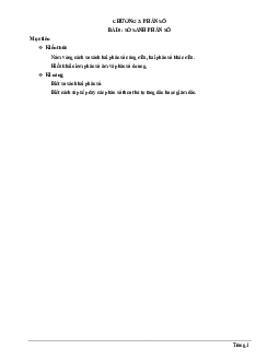 Chuyên đề so sánh phân số Toán 6