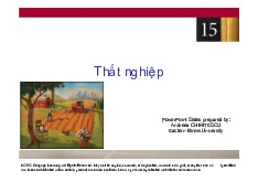 silde bài giảng chương 15: Thất nghiệp | Môn kinh tế vi mô