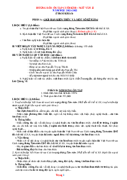 Đề cương ôn tập môn Văn 12 HK2 năm 2022 tham khảo