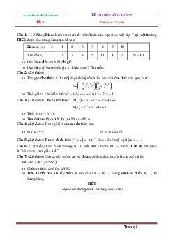 TOP 15 đề thi học sinh giỏi toán lớp 7 cấp trường ( có đáp án)