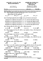 Đề cuối học kỳ 1 Toán 10 năm 2024 – 2025 trường THPT Minh Hà – Hà Nội