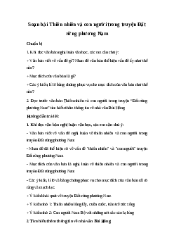 Soạn bài Thiên nhiên và con người trong truyện Đất rừng phương Nam | Ngữ văn 7 sách Cánh diều