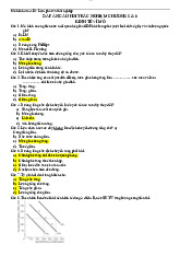 Đáp án Trắc nghiệm Chương 5 & 6 môn Kinh tế vĩ mô | Trường Đại học Bách Khoa Hà Nội