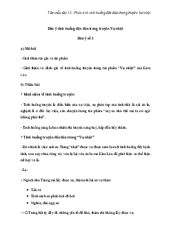 Phân tích tình huống độc đáo trong truyện Vợ nhặt của Kim Lân | Văn mẫu 12