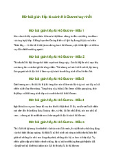 Mở bài gián tiếp tả Hồ Gươm (10 mẫu) | Tập làm văn 5