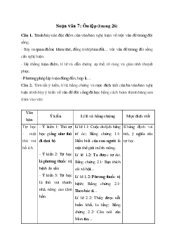 Ôn tập trang 26 | Soạn văn 7 Chân trời sáng tạo