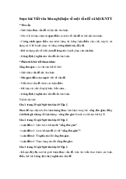 Soạn bài Viết văn bản nghị luận về một vấn đề xã hội KNTT