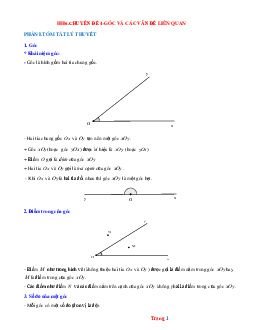 Luyện thi HSG Toán 6 chủ đề: Góc và các vấn đề liên quan (có lời giải)