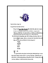 Bài tiểu luận cuối kì Soạn thảo văn bản hành chính, có nhận xét của giảng viên - Luật Kinh Tế | Trường Đại học Mở Hà Nội