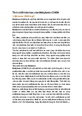 Tính chất hóa học của Metylamin CH5N