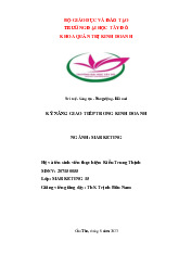 Kỹ năng giao tiếp trong kinh doanh | Đại học Tây Đô