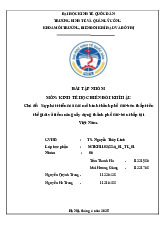 Sự phát triển của các mô hình thành phố cac-bon thấp trên thế giới và tiềm năng xây dựng thành phố cac-bon thấp tại Việt Nam | Môn Kinh tế học biến đổi khí hậu - Đại học Kinh Tế Quốc Dân