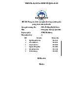 ĐỀ TÀI: Nâng cao ý thức của người dân vùng cao trong việc phòng tránh thiên tai bão lũ môn Theo dõi & Đánh giá phát triển   | Trường Đại học Kinh tế Quốc dân