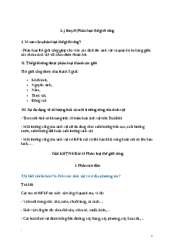 Giải KHTN Lớp 6 Bài 14: Phân loại thế giới sống | Cánh diều