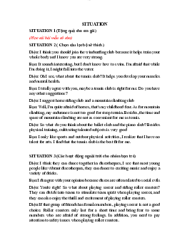 Đoạn văn tiếng anh học phần Tiếng anh cơ bản