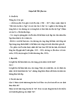 Soạn Văn 11 bài Tôi yêu em | Cánh diều