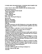 Lý thuyết Các khái niệm và phương pháp nghiên cứu cơ bản môn Tội phạm học | Trường Đại học Luật Hà Nội