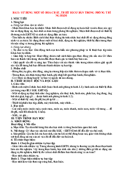 Giáo án KHTN 8 Kết nối tri thức bài 1 Sử dụng một số hoá chất, thiết bị cơ bản trong phòng thí nghiệm