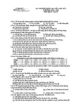 Giải đề thi giữa học kì 1 lớp 10 năm 2023 - 2024 sách Cánh diều | Địa Lí 10  bộ 3