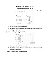 Đề cương ôn tập Môn Cấu tạo ô tô | Đại học Công Nghệ Đông Á