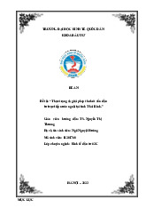 Thực Trạng và Giải Pháp Tại Thái Bình | Môn Kinh tế đầu tư - Đại học Kinh Tế Quốc Dân