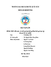 Biti’s Hunter và những hoạt động Marketing được áp dụng cho sản phẩm | Bài tập lớn môn Lịch sử đảng cộng sản Việt Nam